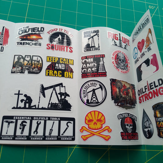 Canadian Oil Stickers Pack –Humor, Hard Hat & Toolboxes