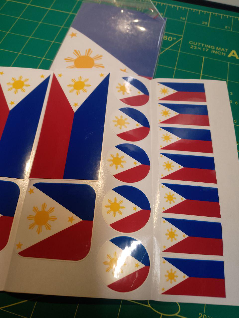 Philippines Flag Sticker Pack – Free Worldwide Shipping!