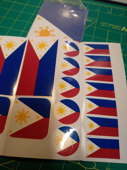 Philippines Flag Sticker Pack – Free Worldwide Shipping!