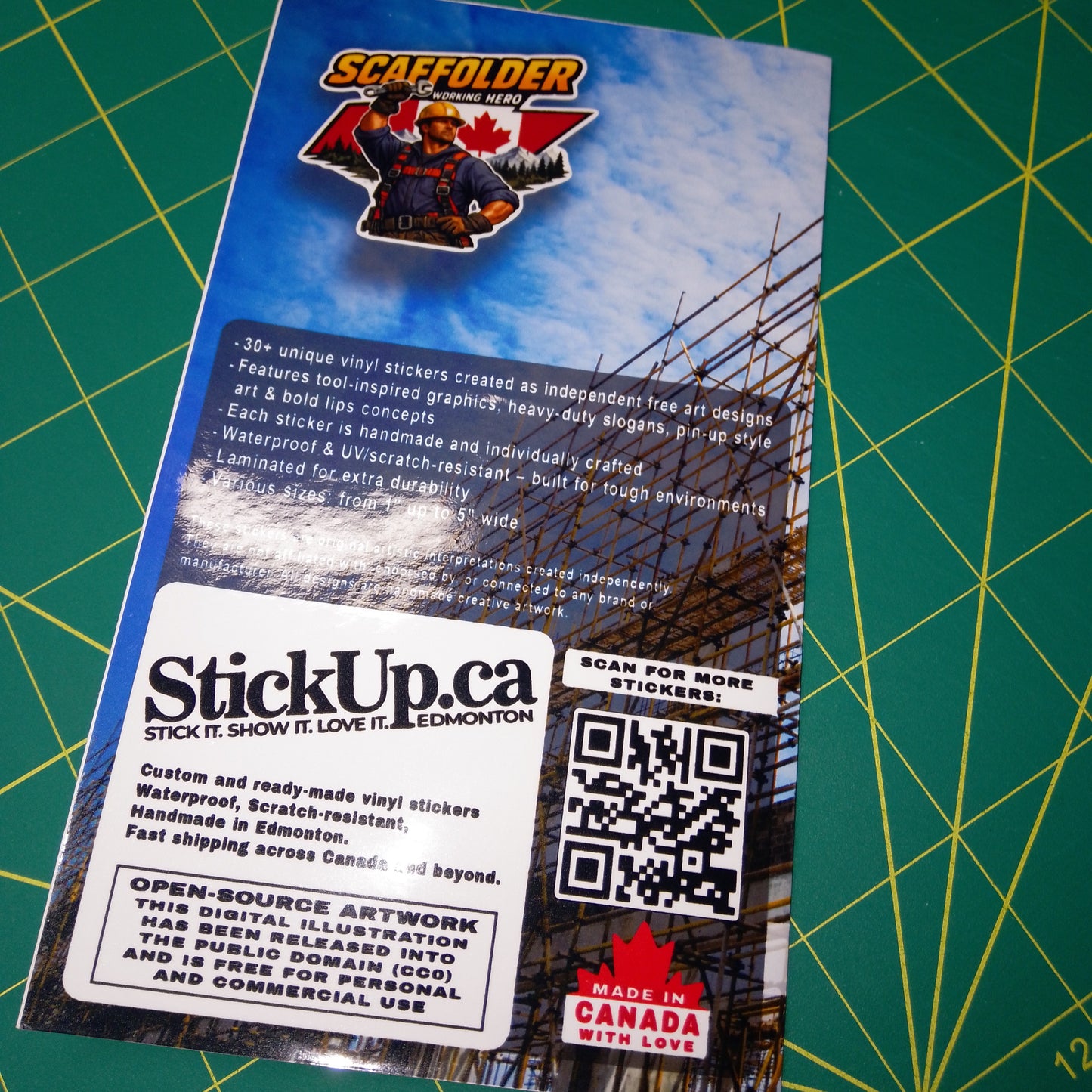 🔥 Scaffolder Canada Sticker Pack – 35+ Vinyl Stickers