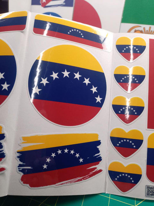 Venezuela Flag Sticker Pack – Free Worldwide Shipping!
