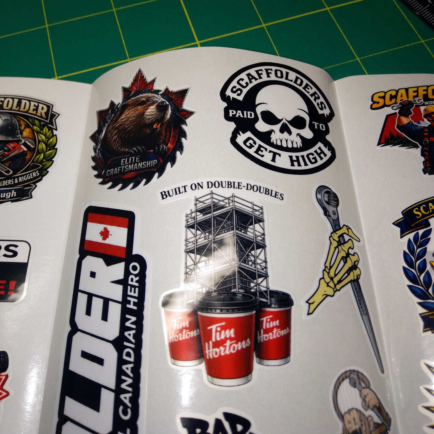 🔥 Scaffolder Canada Sticker Pack – 35+ Vinyl Stickers