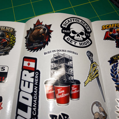 🔥 Scaffolder Canada Sticker Pack – 35+ Vinyl Stickers