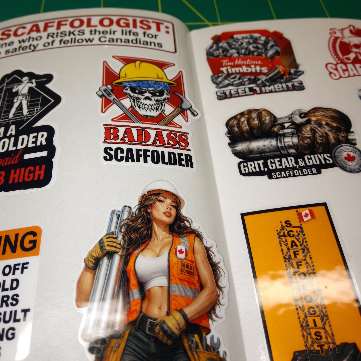 🔥 Scaffolder Canada Sticker Pack – 35+ Vinyl Stickers