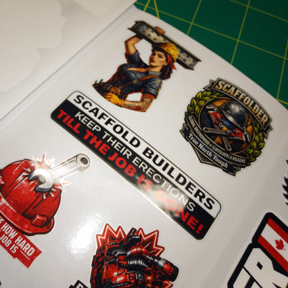 🔥 Scaffolder Canada Sticker Pack – 35+ Vinyl Stickers