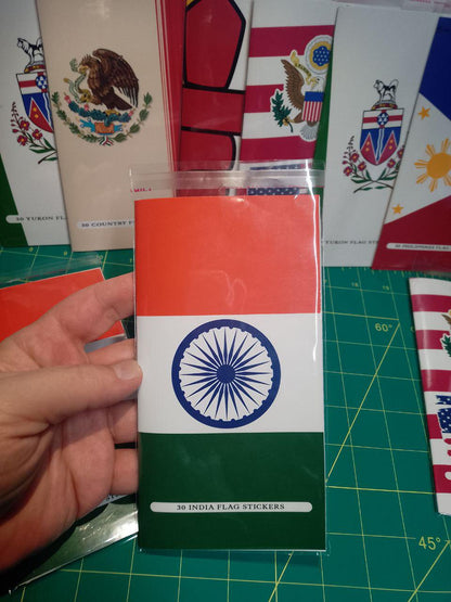 India Flag Sticker Pack – Free Worldwide Shipping!