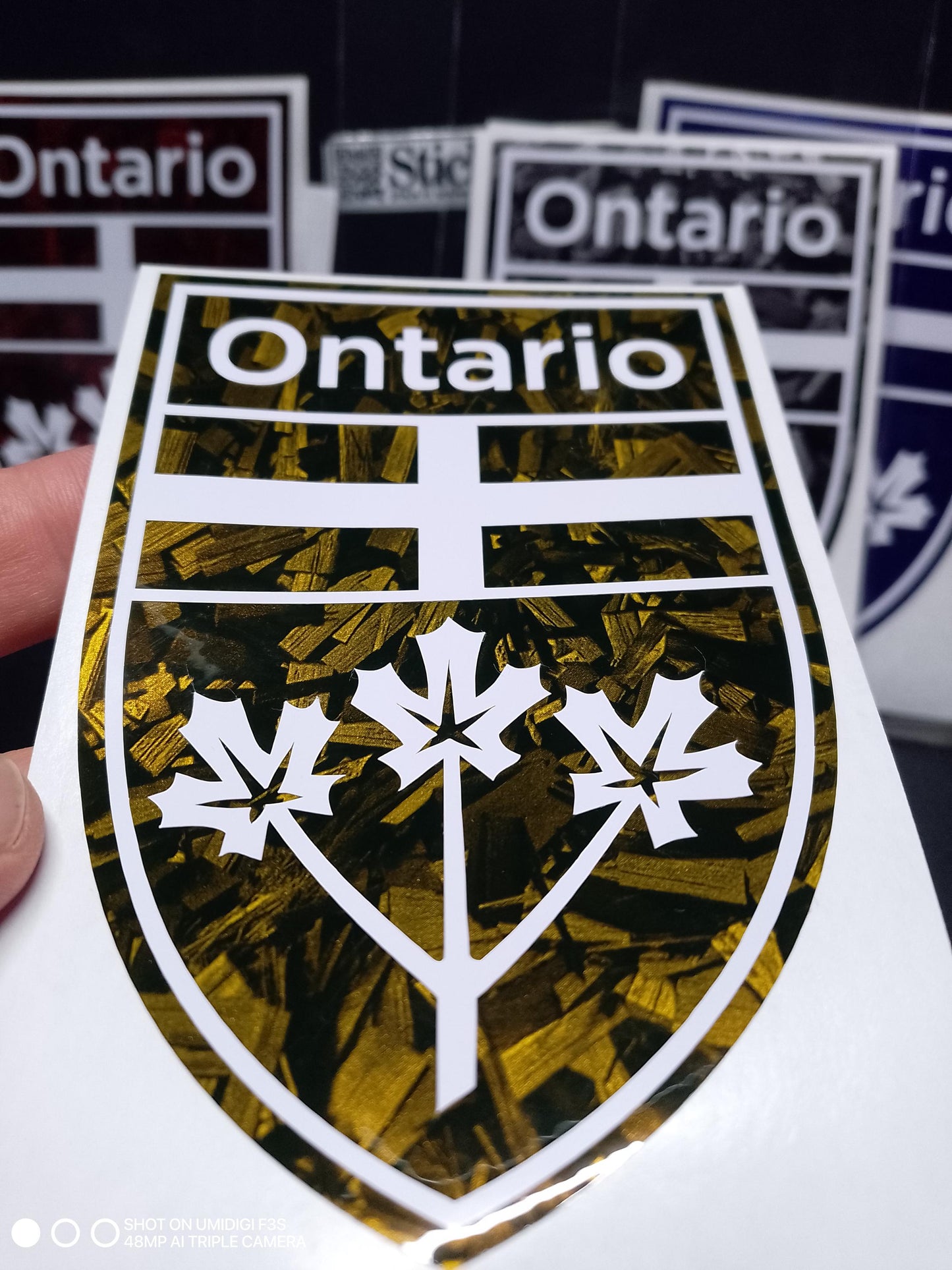 Ontario Crest Decal – Forged Finish