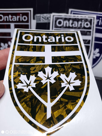 Ontario Crest Decal – Forged Finish