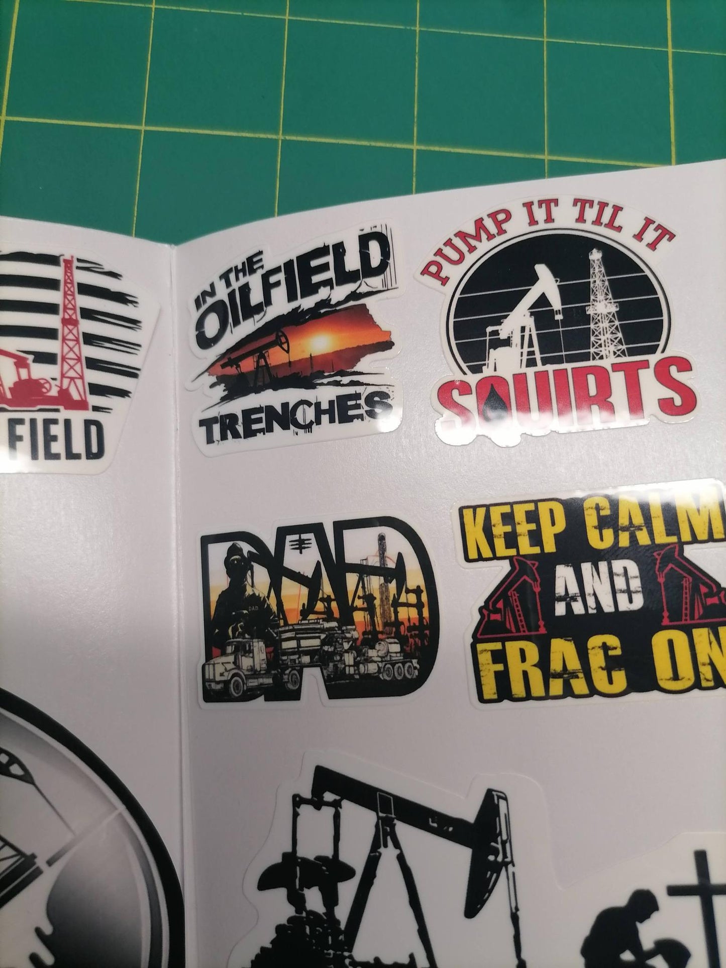 OIL FIELD Sticker Pack – 30 Waterproof & UV-resistant Stickers
