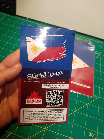 Philippines Flag Sticker Pack – Free Worldwide Shipping!