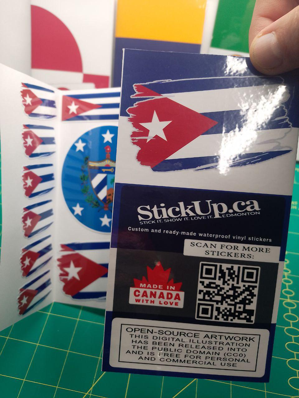 Cuba Flag Sticker Pack – Free Worldwide Shipping!