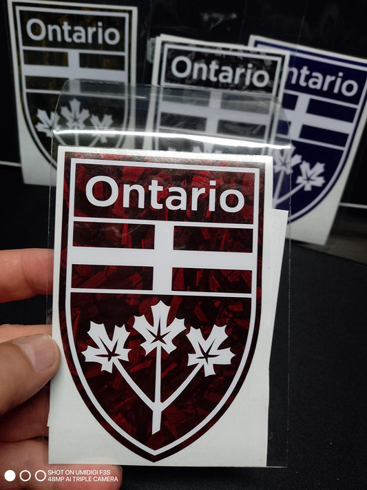 Ontario Crest Decal – Forged Finish