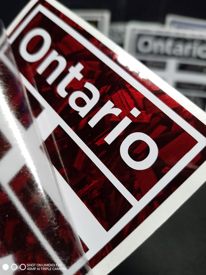 Ontario Crest Decal – Forged Finish