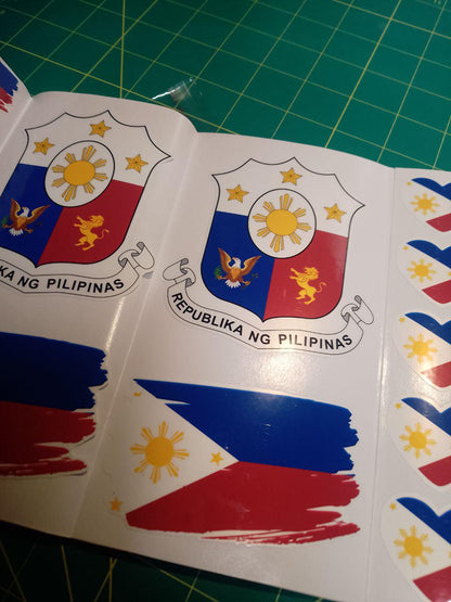 Philippines Flag Sticker Pack – Free Worldwide Shipping!