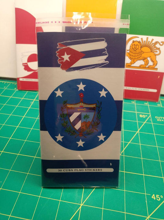 Cuba Flag Sticker Pack – Free Worldwide Shipping!