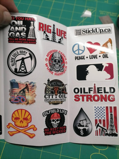 OIL FIELD Sticker Pack – 30 Waterproof & UV-resistant Stickers