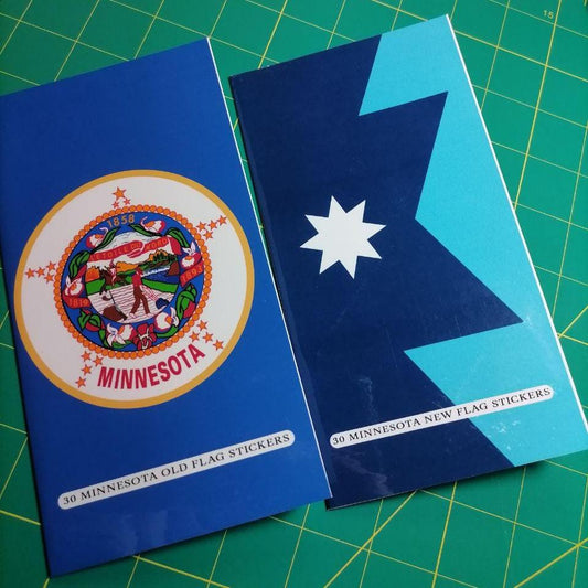 Minnesota Flag Sticker Pack (Old & New Styles) – Free Worldwide Shipping!