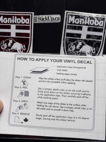 Manitoba Crest Decal – Forged Finish