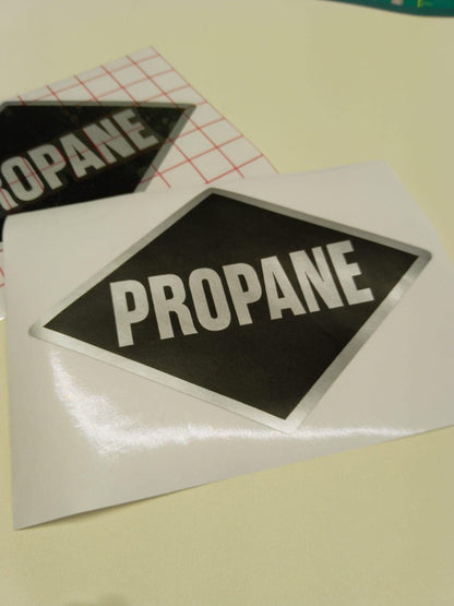 PROPANE Diamond 5" Decal 2-Pack