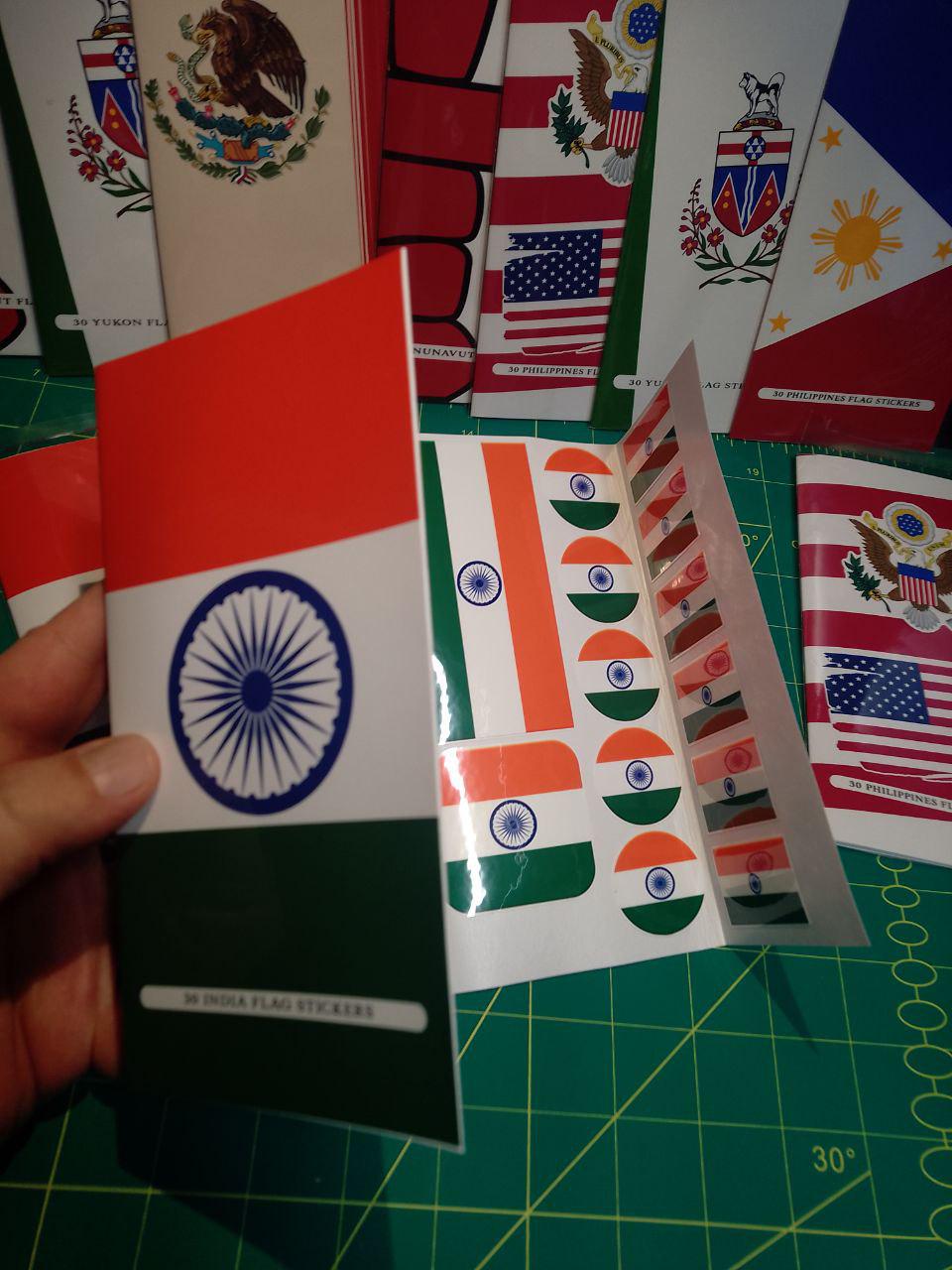 India Flag Sticker Pack – Free Worldwide Shipping!