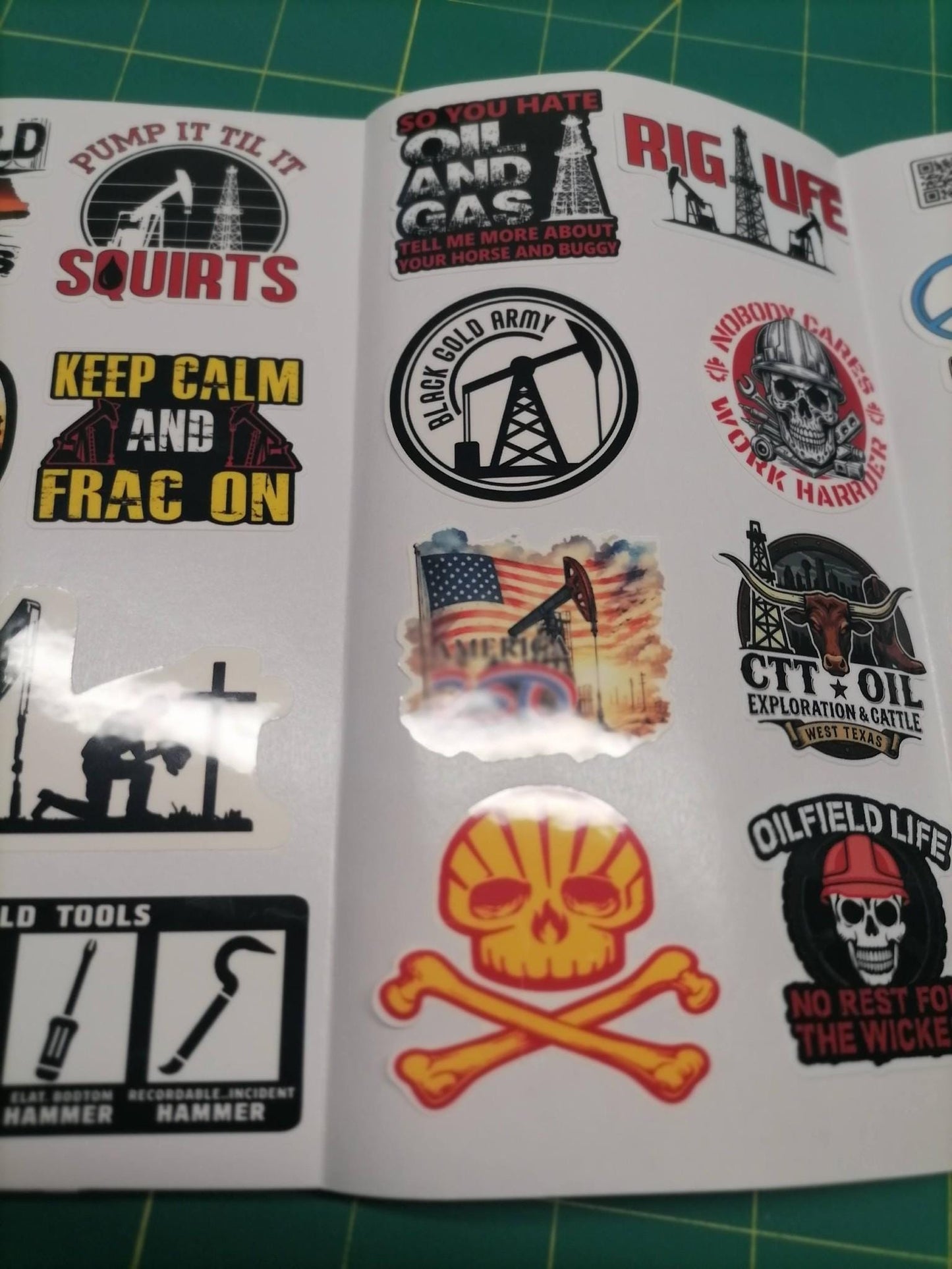 OIL FIELD Sticker Pack – 30 Waterproof & UV-resistant Stickers