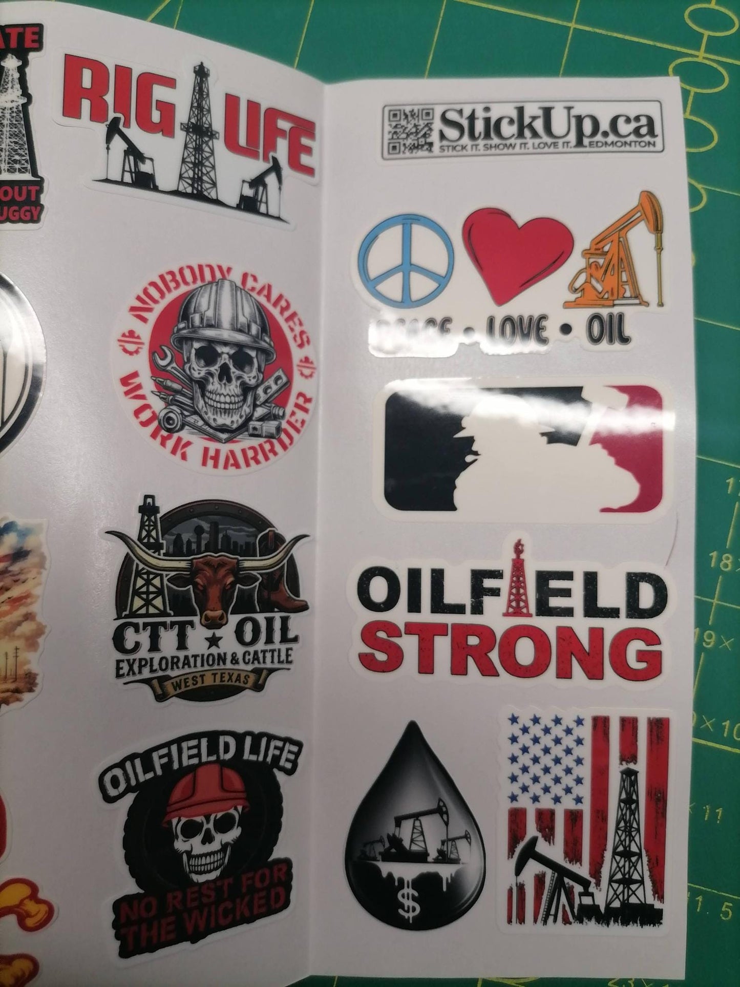 OIL FIELD Sticker Pack – 30 Waterproof & UV-resistant Stickers