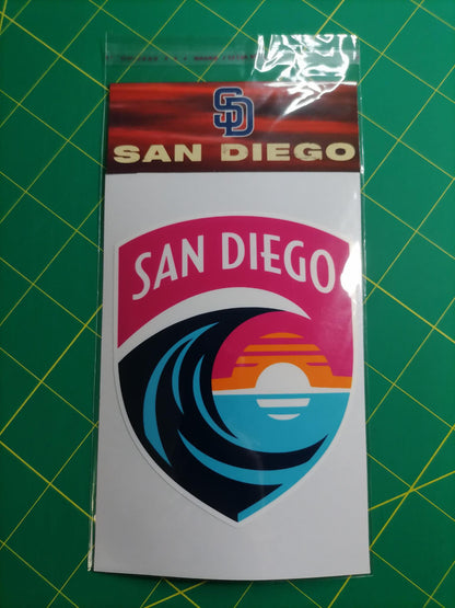 San Diego Vinyl Sticker: Waterproof Decal for Laptop, Car, Bottle