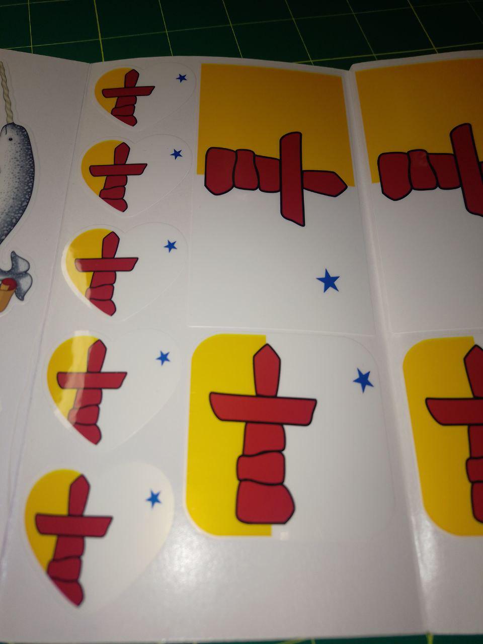 30 Nunavut Flag Stickers — Waterproof Vinyl Pack