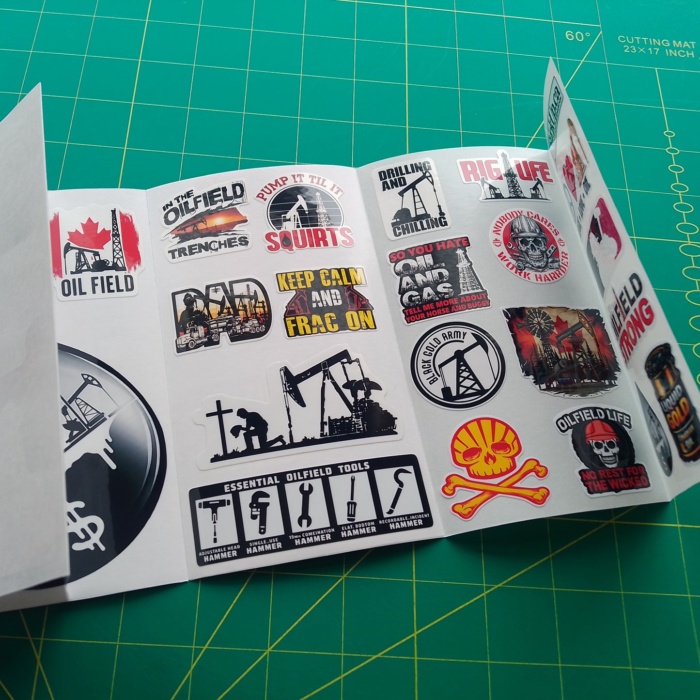 Canadian Oil Stickers Pack –Humor, Hard Hat & Toolboxes