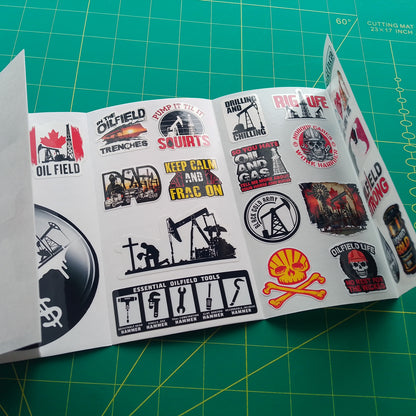 Canadian Oil Stickers Pack –Humor, Hard Hat & Toolboxes
