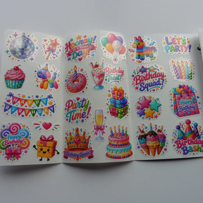 🎉 Birthday Sticker Pack – 50 PCS – FREE Shipping 🎉