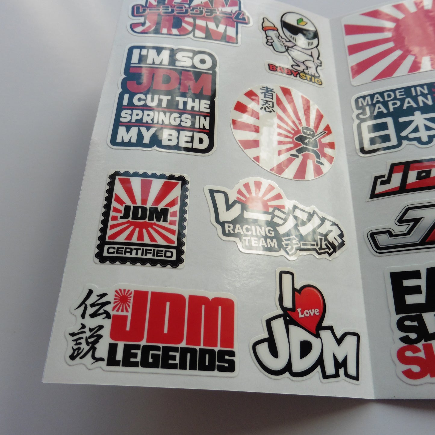 JDM Stickers Pack, Japanese Car Stickers, Drift Decals, Rising Sun Vinyl Stickers, JDM Gift for Car Enthusiasts