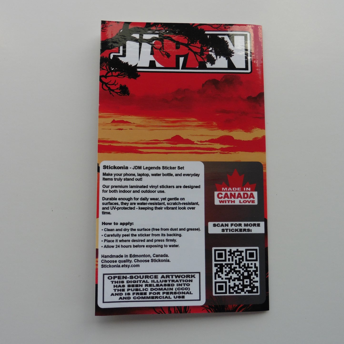 JDM Stickers Pack, Japanese Car Stickers, Drift Decals, Rising Sun Vinyl Stickers, JDM Gift for Car Enthusiasts