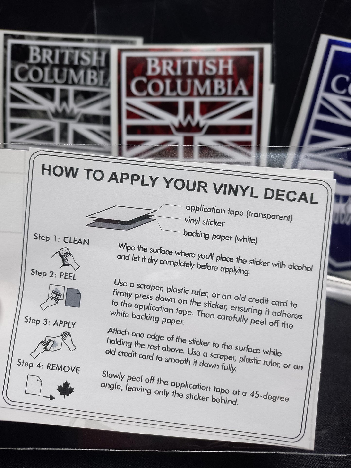 British Columbia Crest Decal – Forged Finish