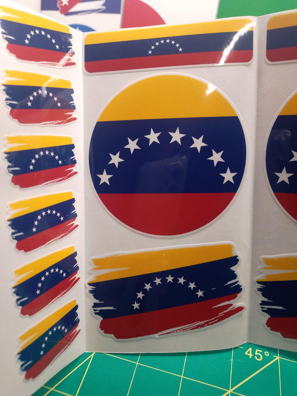 Venezuela Flag Sticker Pack – Free Worldwide Shipping!