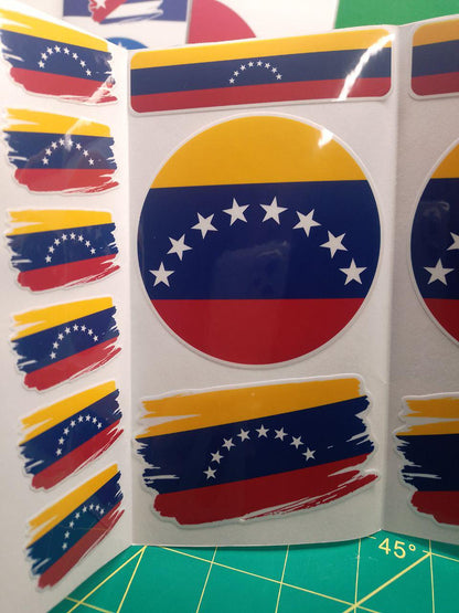 Venezuela Flag Sticker Pack – Free Worldwide Shipping!