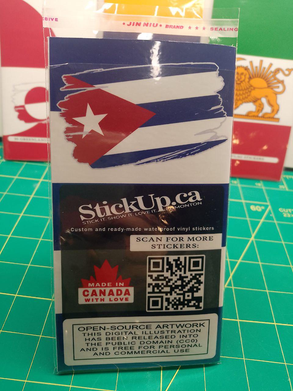 Cuba Flag Sticker Pack – Free Worldwide Shipping!