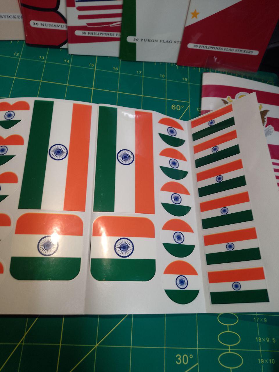 India Flag Sticker Pack – Free Worldwide Shipping!