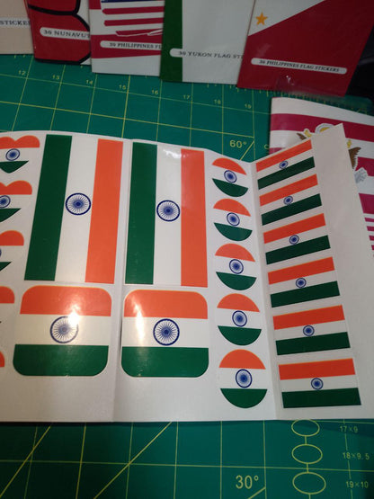 India Flag Sticker Pack – Free Worldwide Shipping!