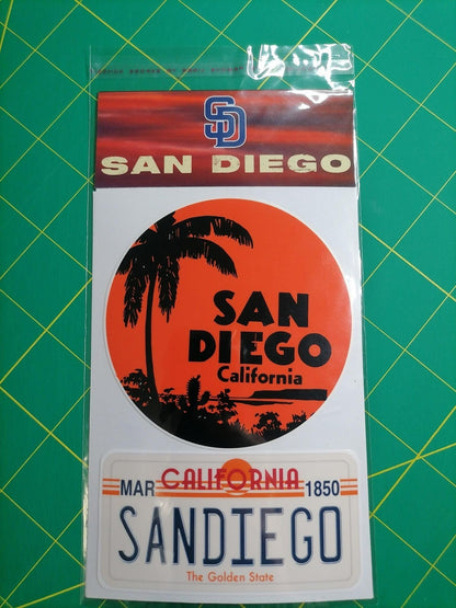 San Diego Vinyl Sticker: Waterproof Decal for Laptop, Car, Bottle