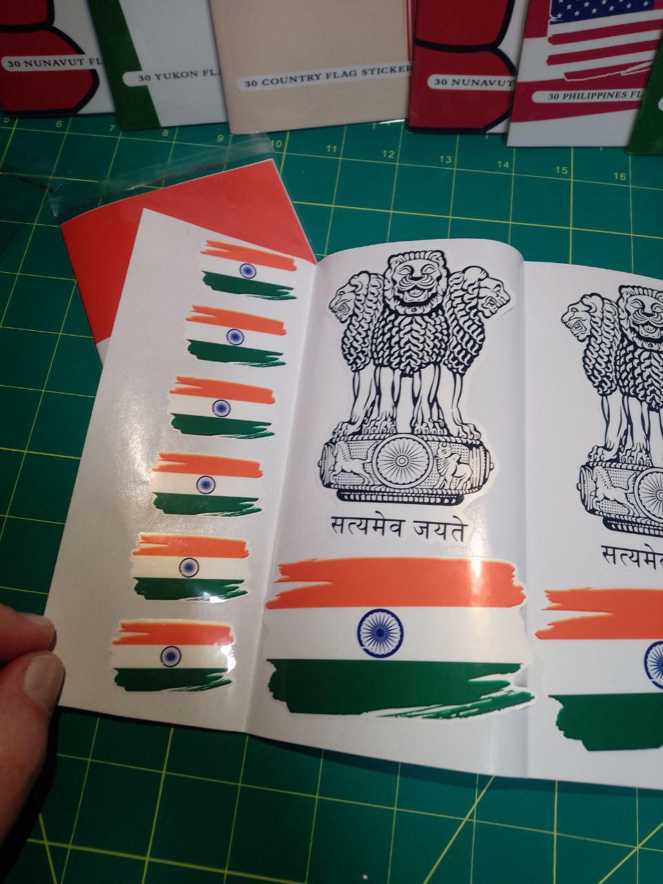 India Flag Sticker Pack – Free Worldwide Shipping!