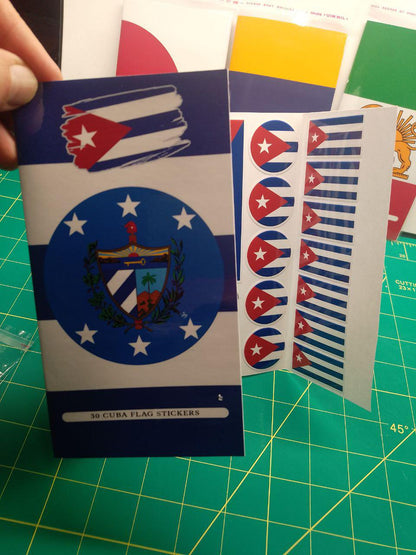 Cuba Flag Sticker Pack – Free Worldwide Shipping!