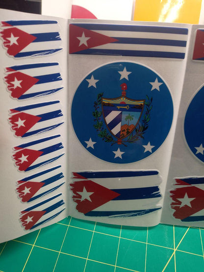 Cuba Flag Sticker Pack – Free Worldwide Shipping!