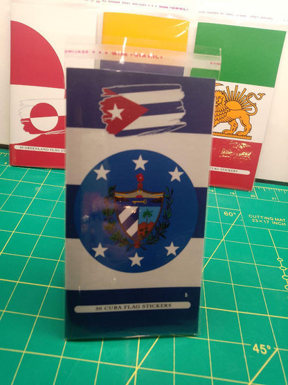 Cuba Flag Sticker Pack – Free Worldwide Shipping!