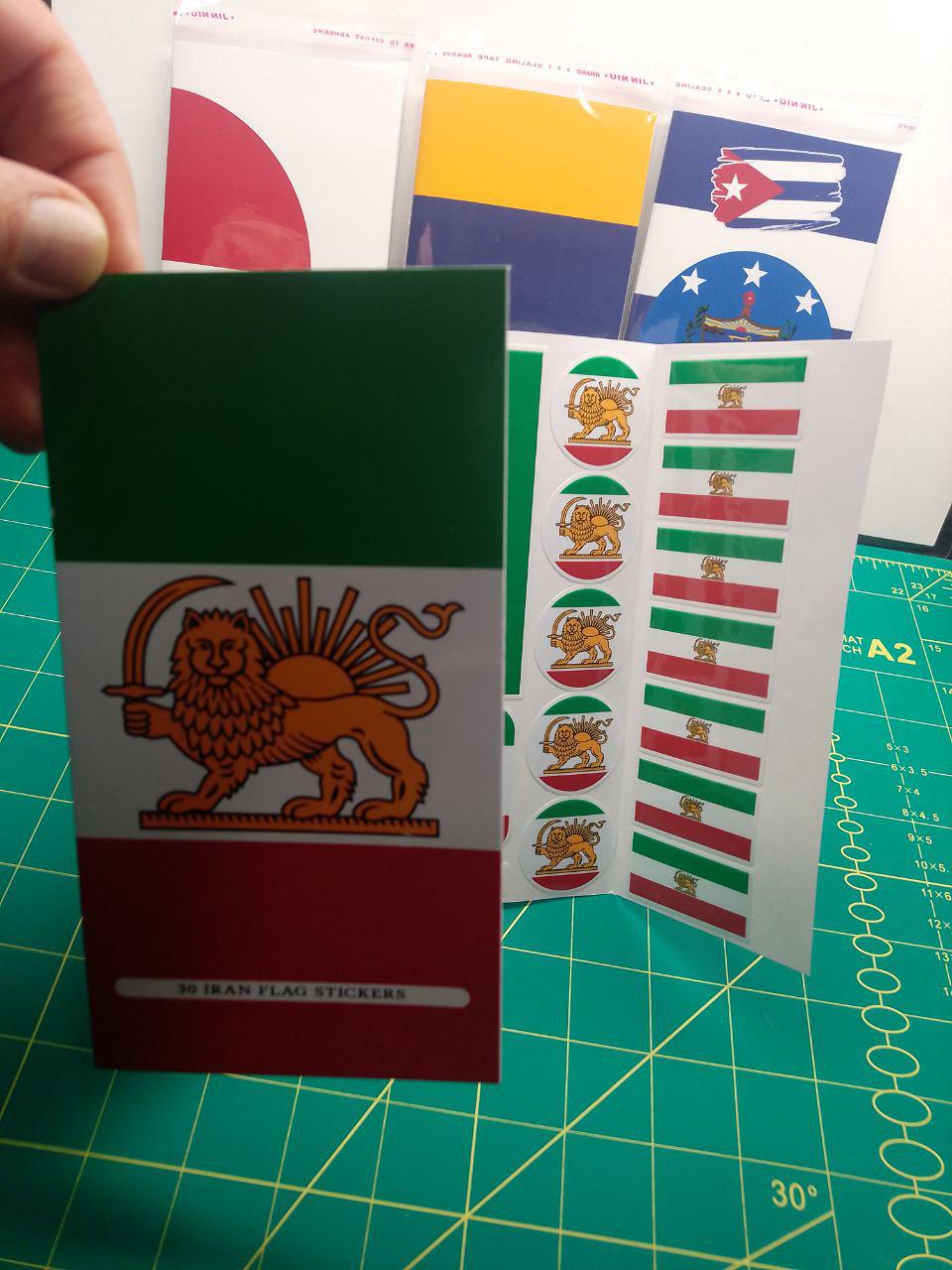 Iran Flag Sticker Pack – Free Worldwide Shipping!