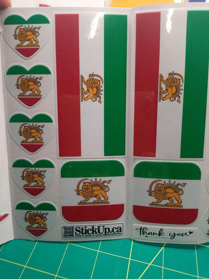 Iran Flag Sticker Pack – Free Worldwide Shipping!