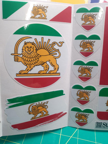 Iran Flag Sticker Pack – Free Worldwide Shipping!