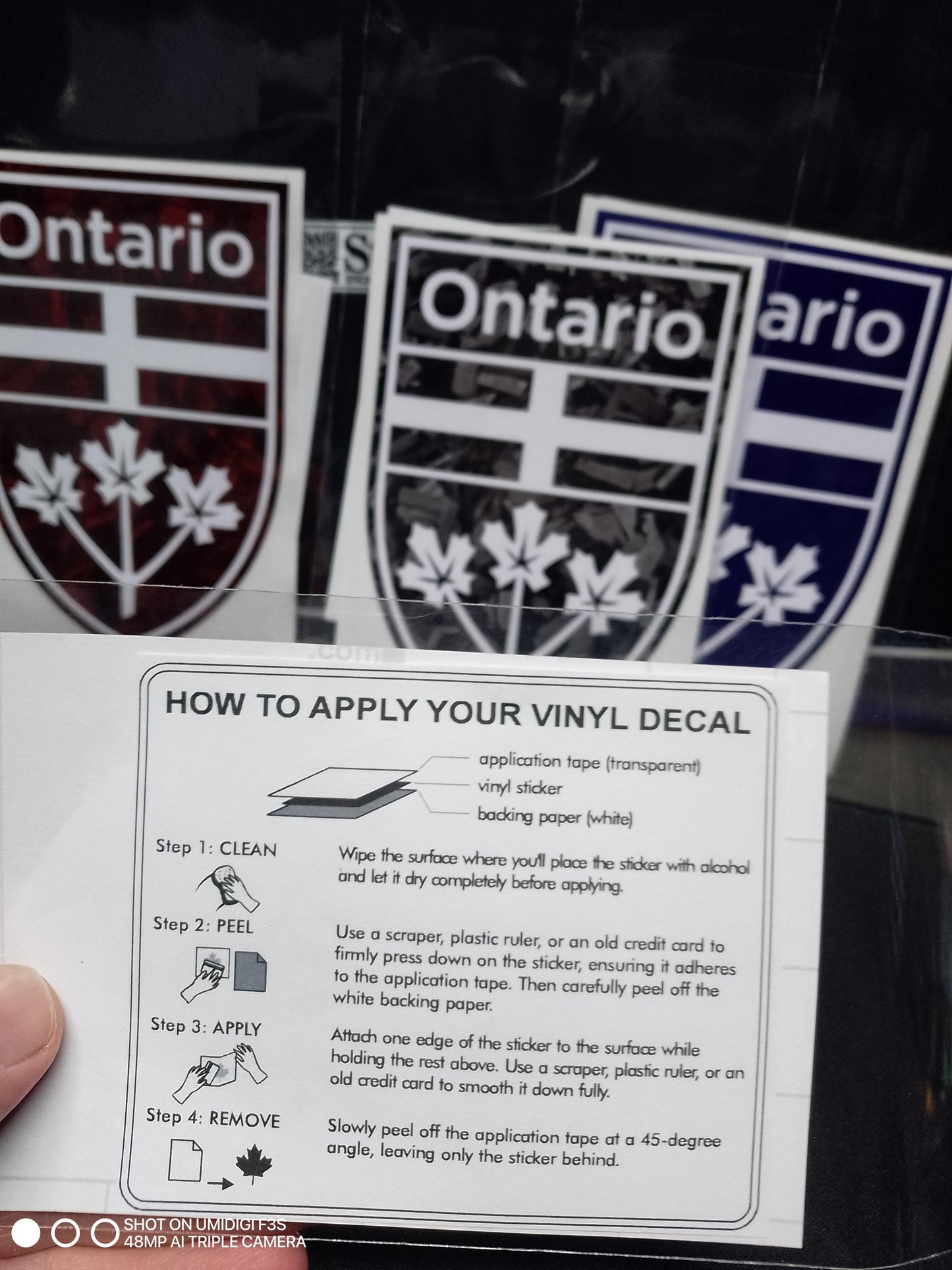Ontario Crest Decal – Forged Finish
