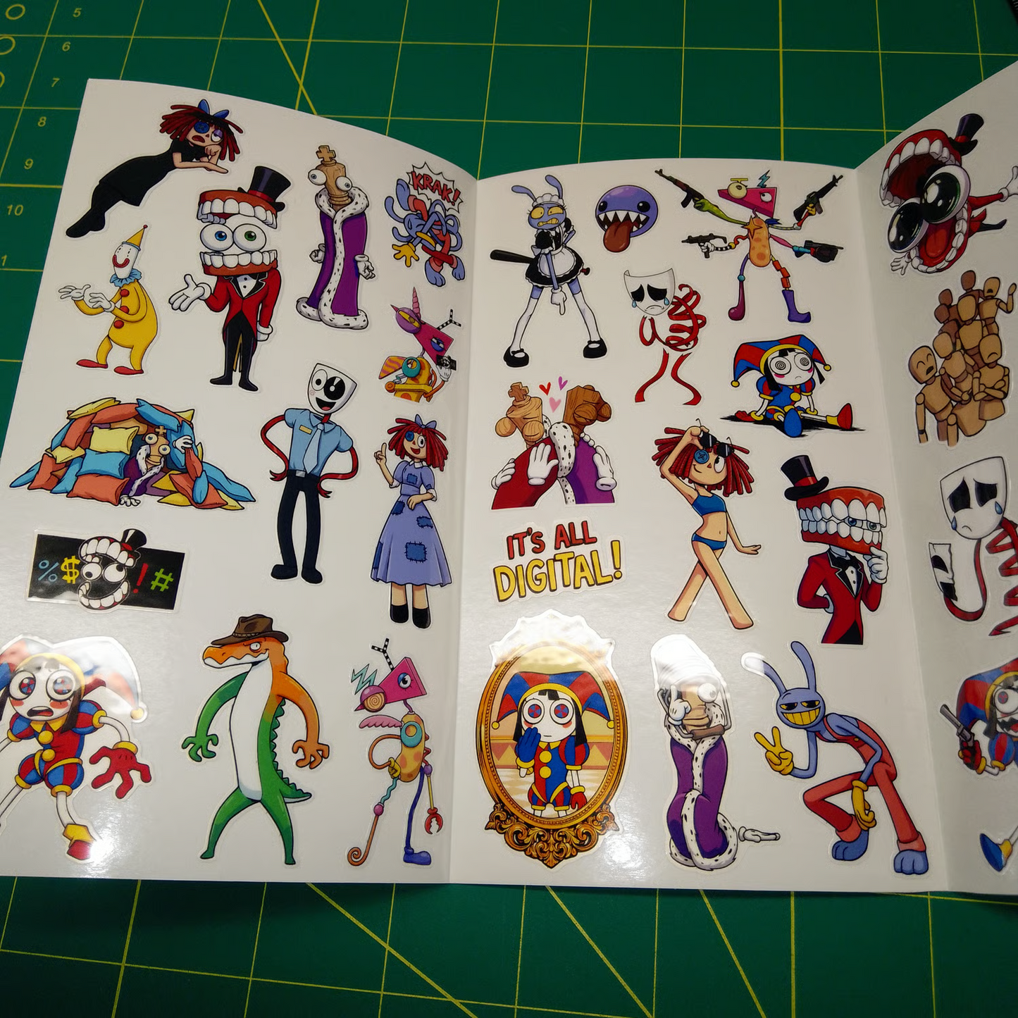 Amazing Digital Circus Stickers Pack, Waterproof Vinyl Stickers, Gift for Fans